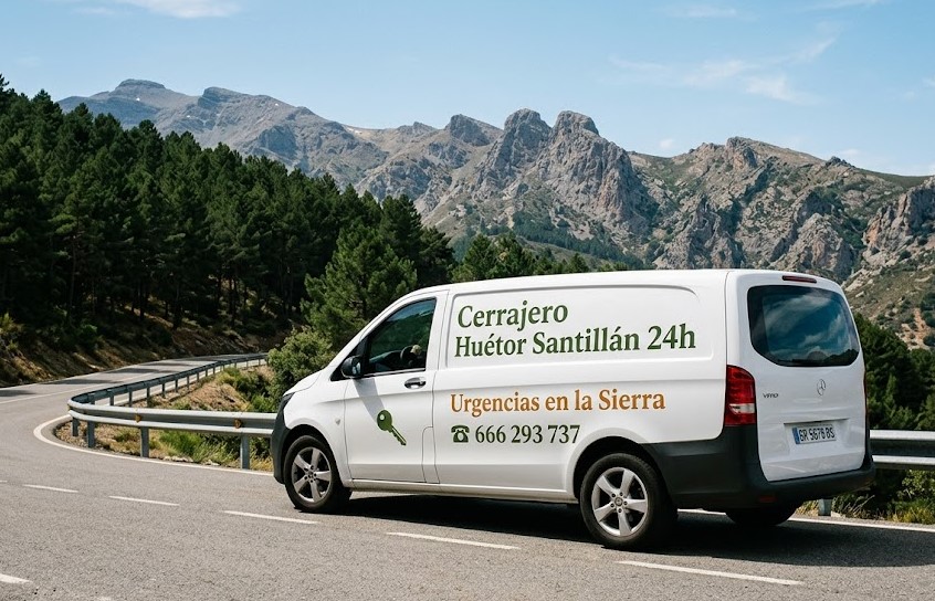 Furgoneta Cerrajero Huétor Santillán Granada 24h